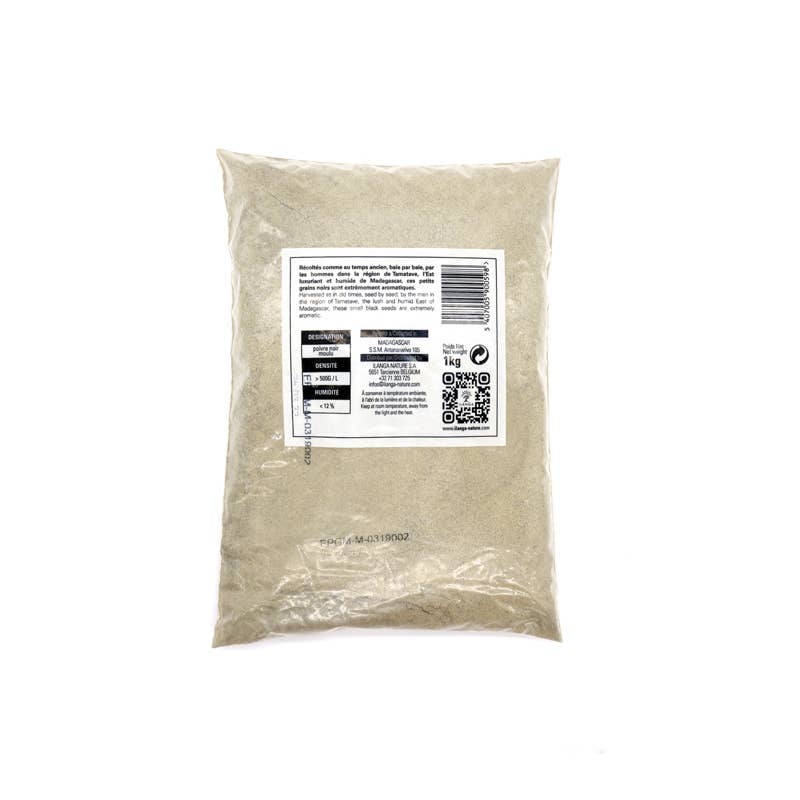 Ilanga Nature - Vente Poivre/grains de poivre - Poivre Noir Moulu 1kg3