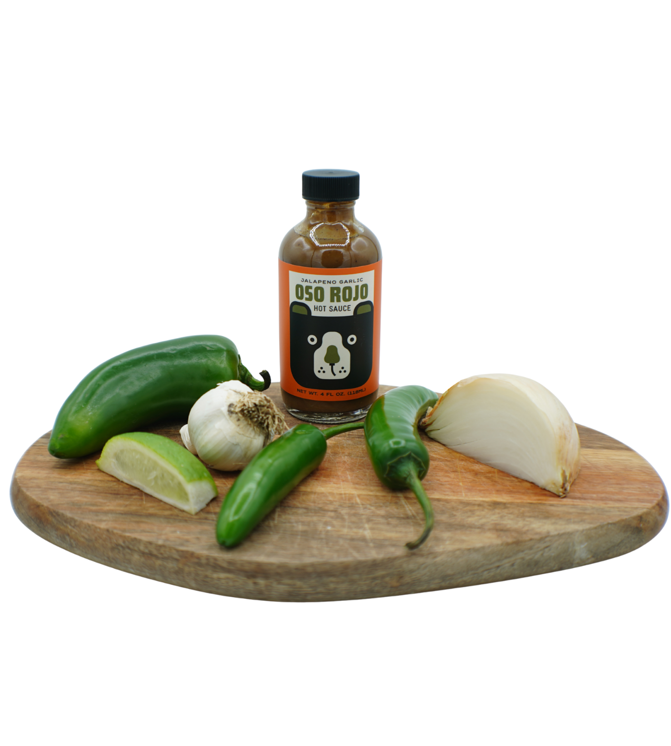 Oso Rojo Hot Sauce - Wholesale Hot Sauce - Jalapeno Garlic - Oso Rojo Hot Sauce 4oz2