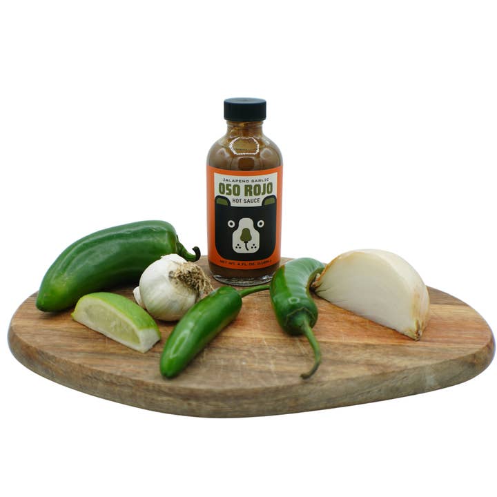 Oso Rojo Hot Sauce - Wholesale Hot Sauce - Jalapeno Garlic - Oso Rojo Hot Sauce 4oz2