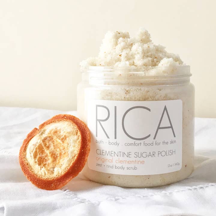 RICA bath + body - Wholesale Body Scrub/Exfoliant - Clementine Sugar Polish, 12 oz.0