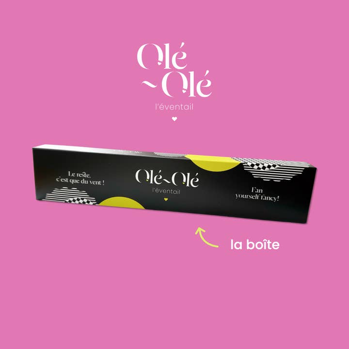 Olé-Olé - Wholesale Handheld Folding Fan - Vanilla Strawberry Fan3