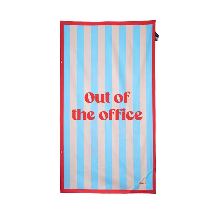 Beach towel "out of the office" for wholesale by Fisura
