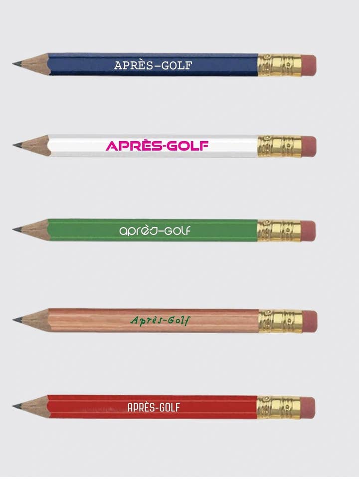 Après-Golf Pencils Poster Art (11"x14") for wholesale by Aprés-Golf