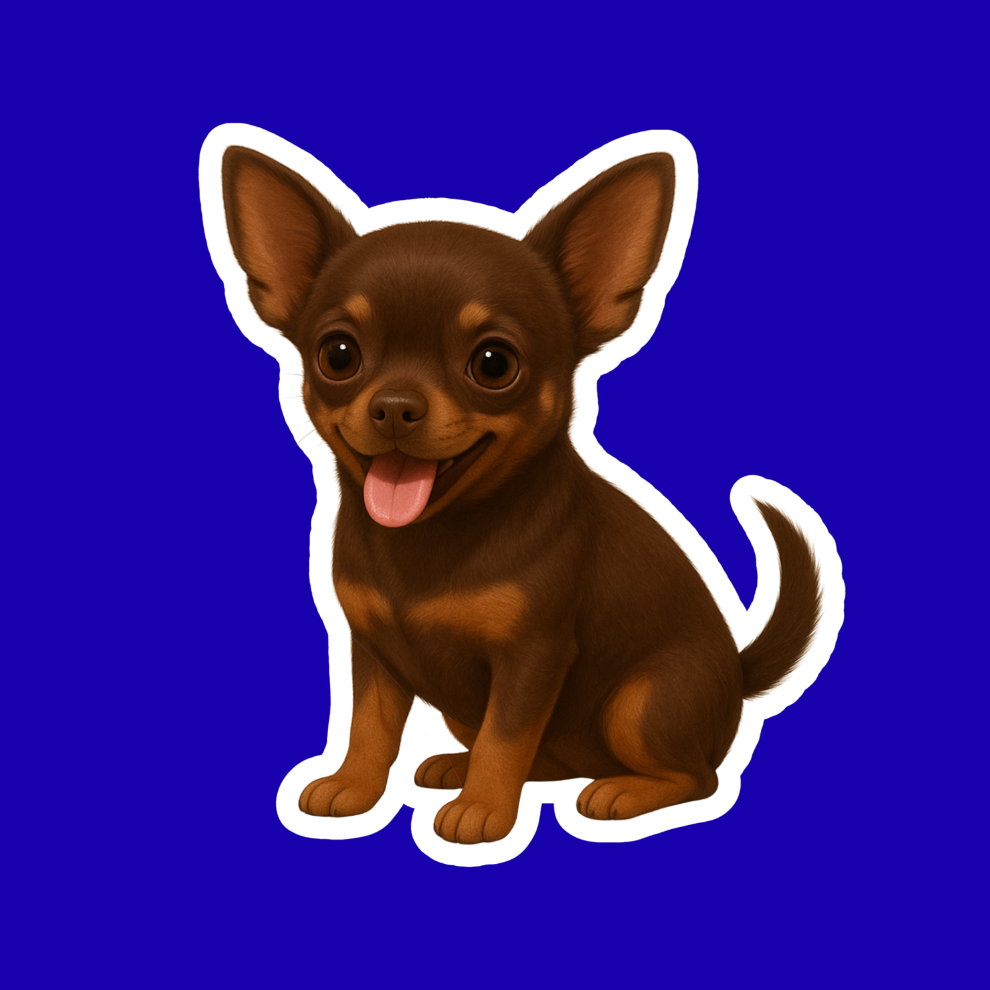 Designs by Mysh - Vente Autocollant - Autocollants de chien Chihuahua – Autocollant en vinyle aquarelle découpé, décalcomanie pour animaux de 3” durable pour ordinateur portable, bouteille d'eau, journal11