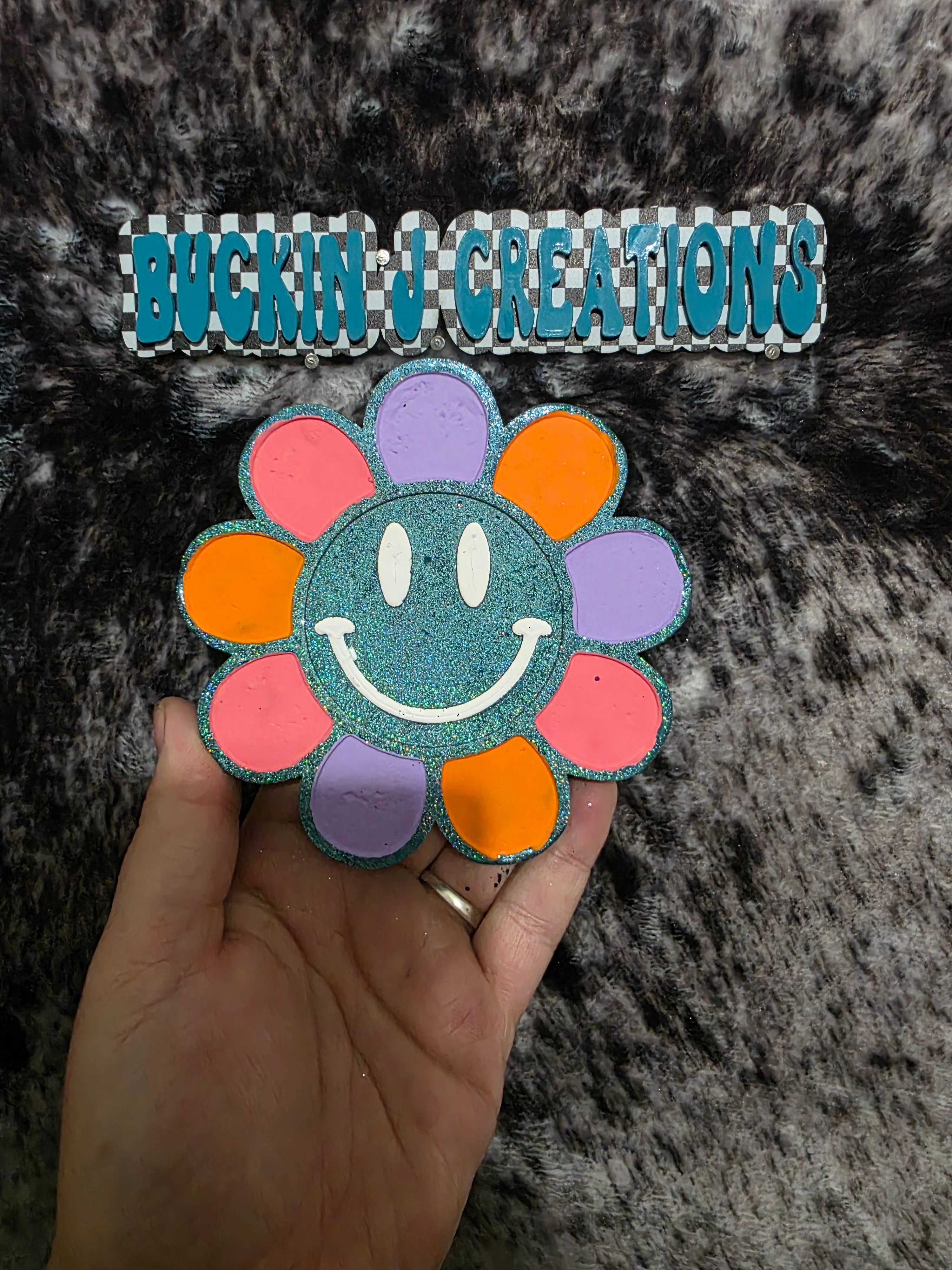 Buckin J Creations – Engroshandel Luftfrisker til bilen – til kvinder – Smiles Blomst Bil Luftfrisker1