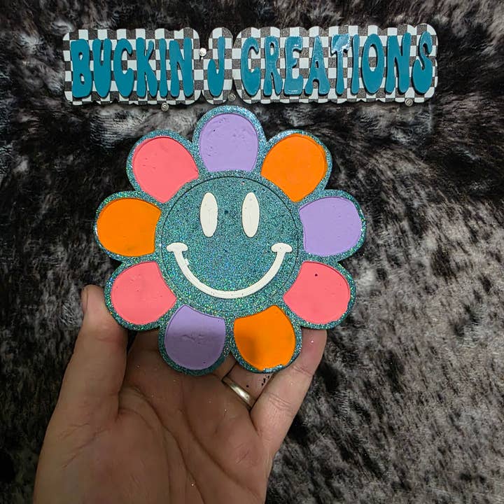 Buckin J Creations – Engroshandel Luftfrisker til bilen – til kvinder – Smiles Blomst Bil Luftfrisker1