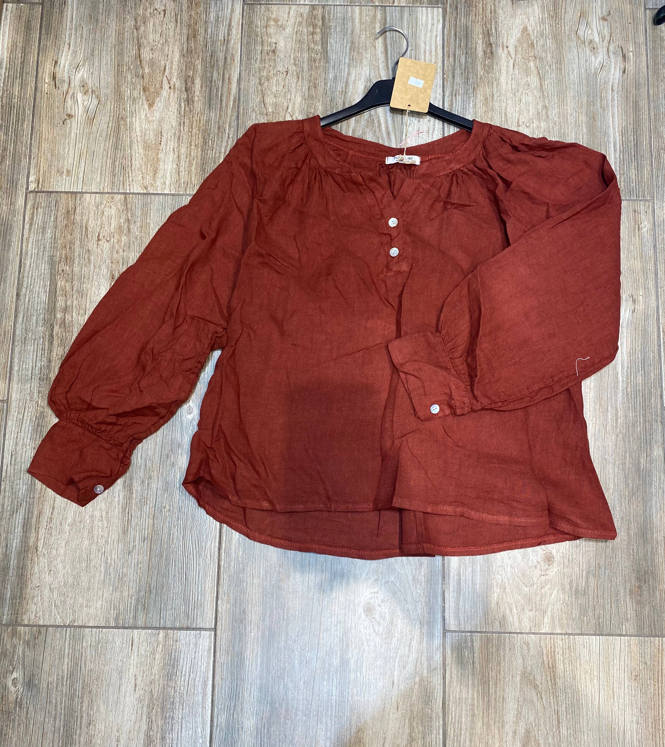 LÉA & LUC – wholesale Blus - Dam – Blus i 100 % linne REF.792338