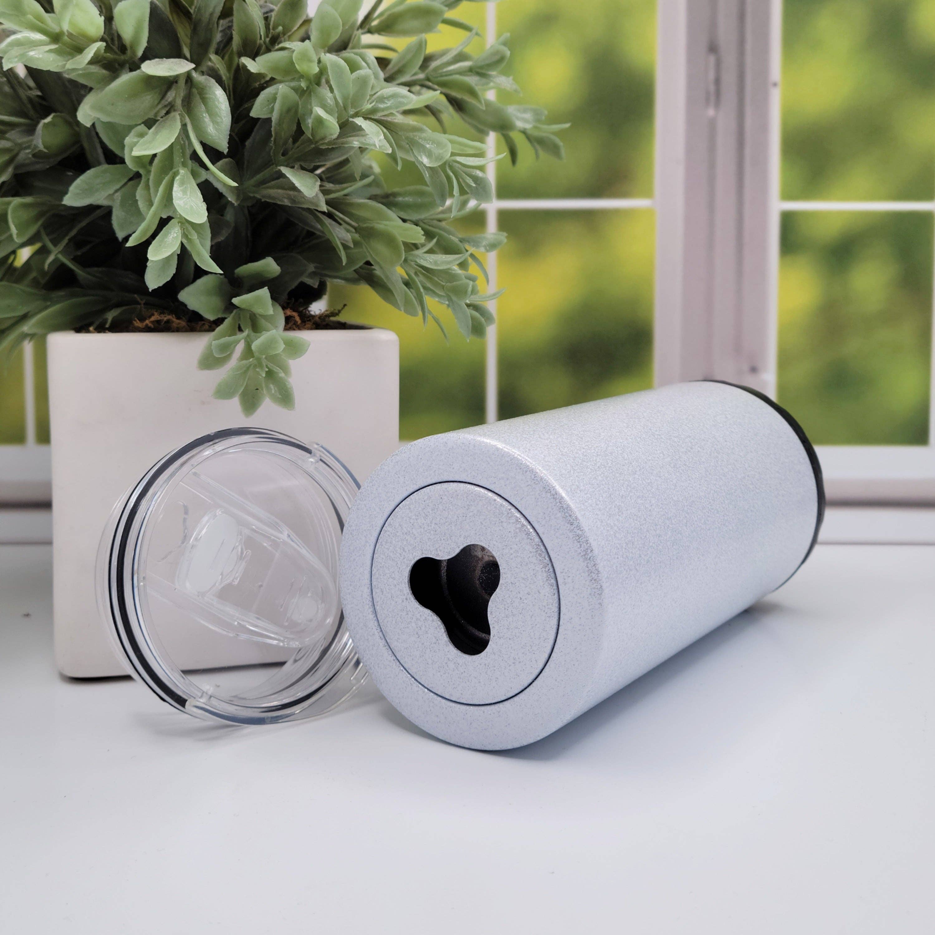 ACC Sublimation Blanks - Wholesale Insulated Mug/Tumbler - 5 in 1 Metal can cooler PREMIUM GLITTER with bottle opener,1