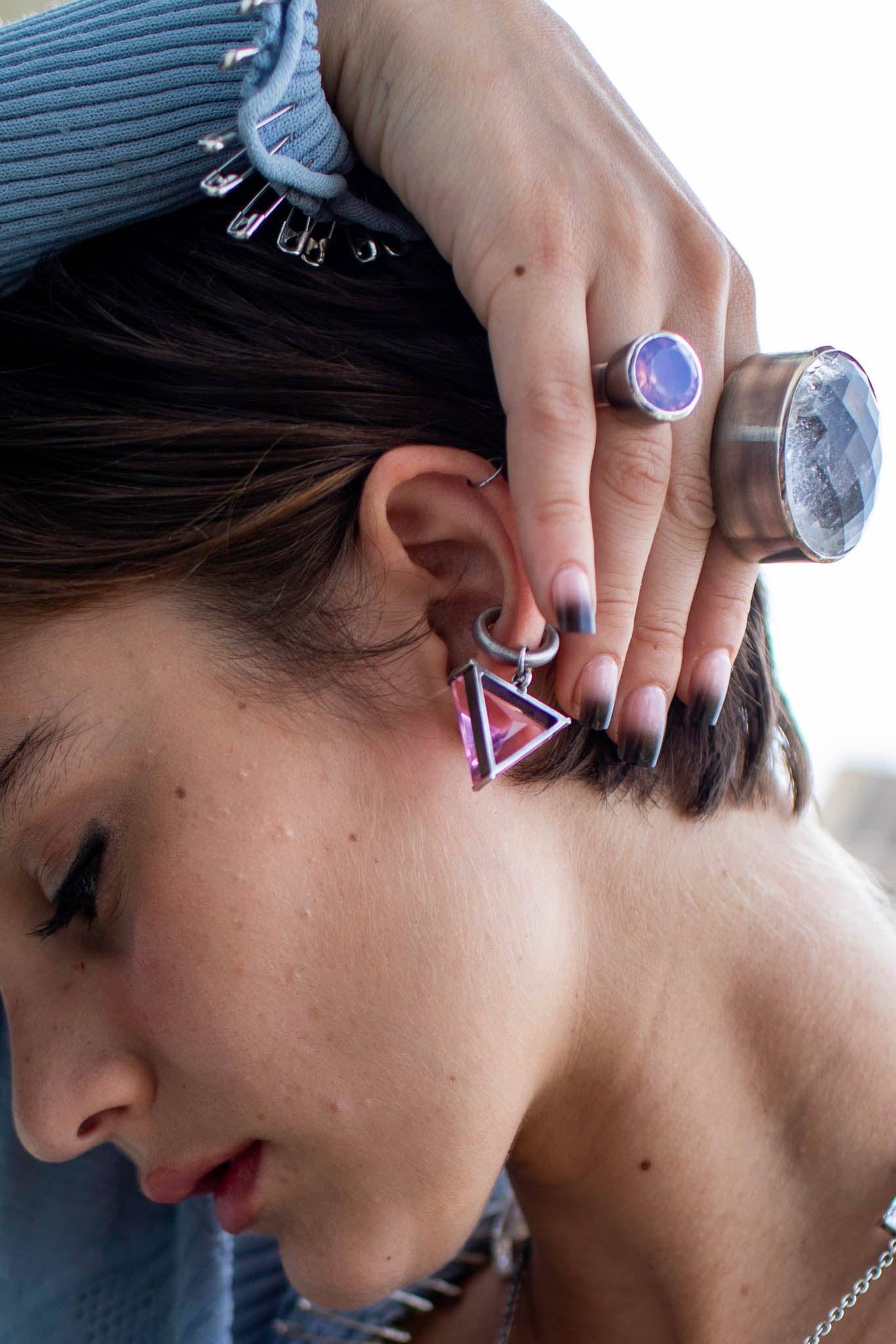 Vesper Obscura - Wholesale Cocktail/Statement Ring - Mini Orb Ring in Periwinkle3