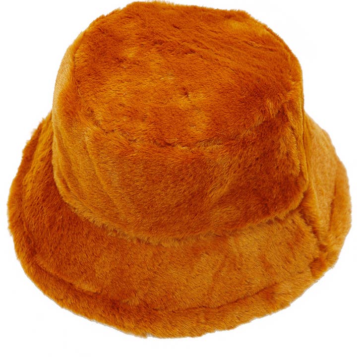 Cap Zone - Wholesale Bucket Hat - Women's - Oversized Fluffy Faux Fur Bucket Hat4
