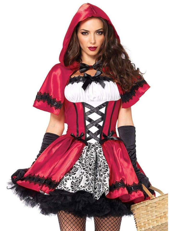 Gothic Red Riding Hood Costume for wholesale on Faire