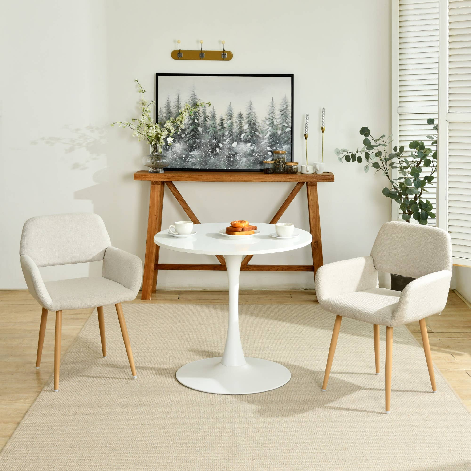 39F Inc. - Wholesale Patio Set - 3-Piece Dining Set With Round Table and 2 Optional Chairs2