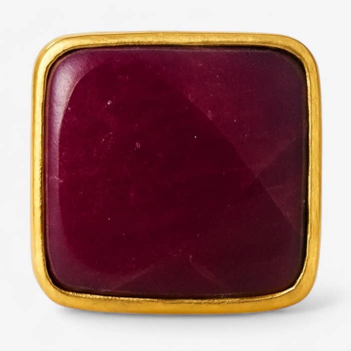 Woonder - Wholesale Cocktail/Statement Ring - Magenta Tampa Ring