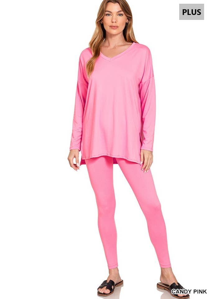 42POPS - Vente Ensemble de vêtements d'intérieur – femme - ".._ Ensemble de détente en microfibre Plus52