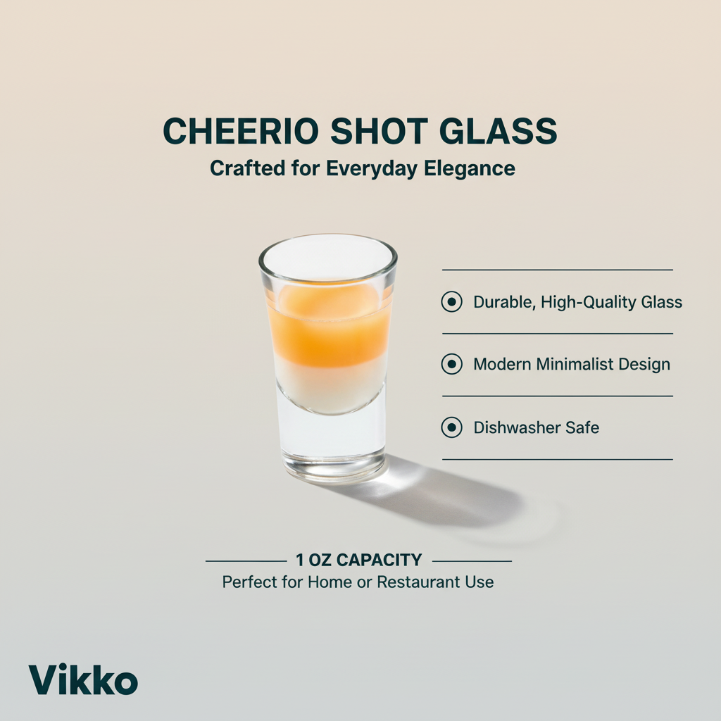 Kadra Kitchenware – Großhandel Schnapsgläser – Vikko - Cheerio Schnapsglas, 1 Oz3