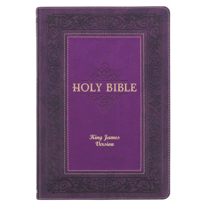 KJV Study Bible LP Faux Leather, Purple Two-tone for wholesale by Christian Art Gifts