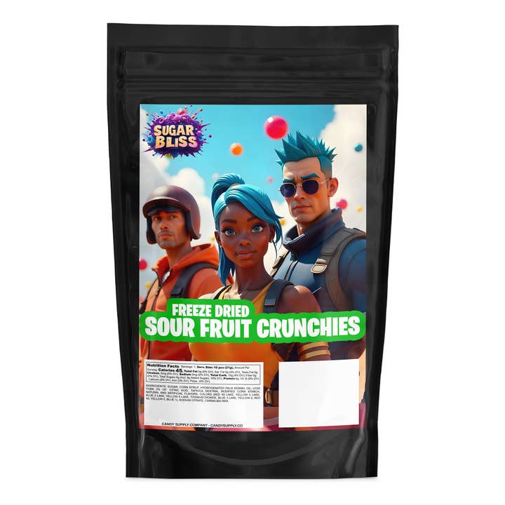 Freeze Dried Sour Fruit Crunchies - 2.4oz (68g) for wholesale by Candy Supply Co