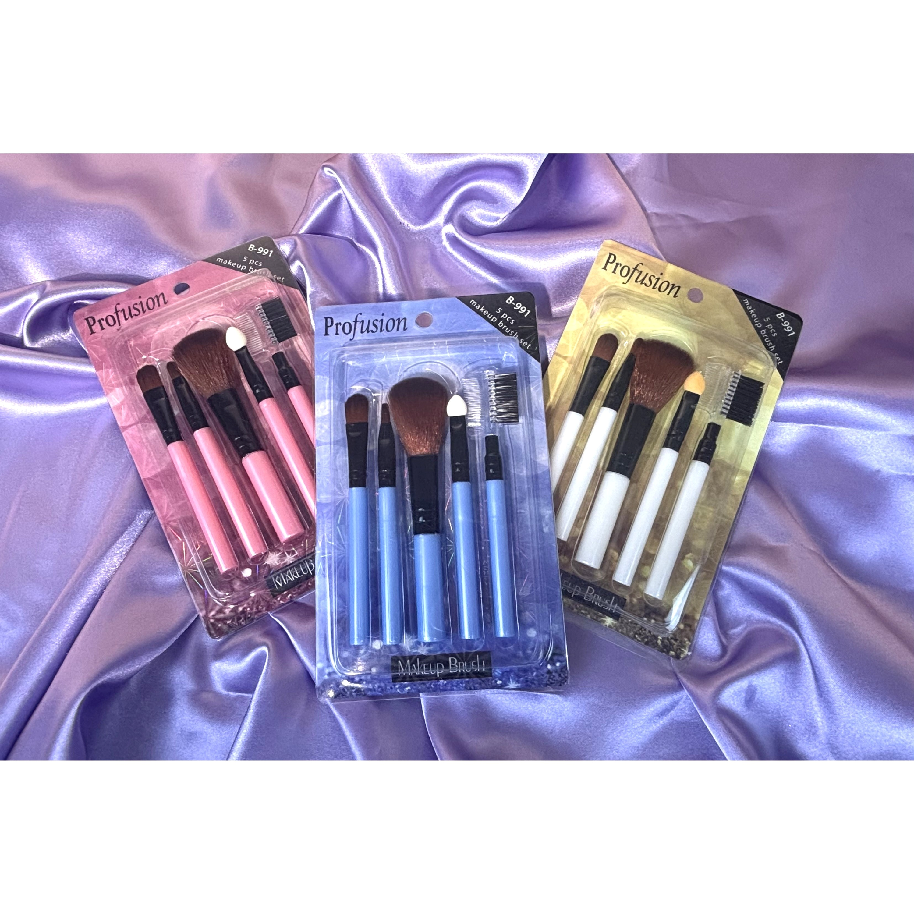 VIAI Beauty - Wholesale Makeup Brush Set - PROFUSION 5pcs Makeup Brush Set10