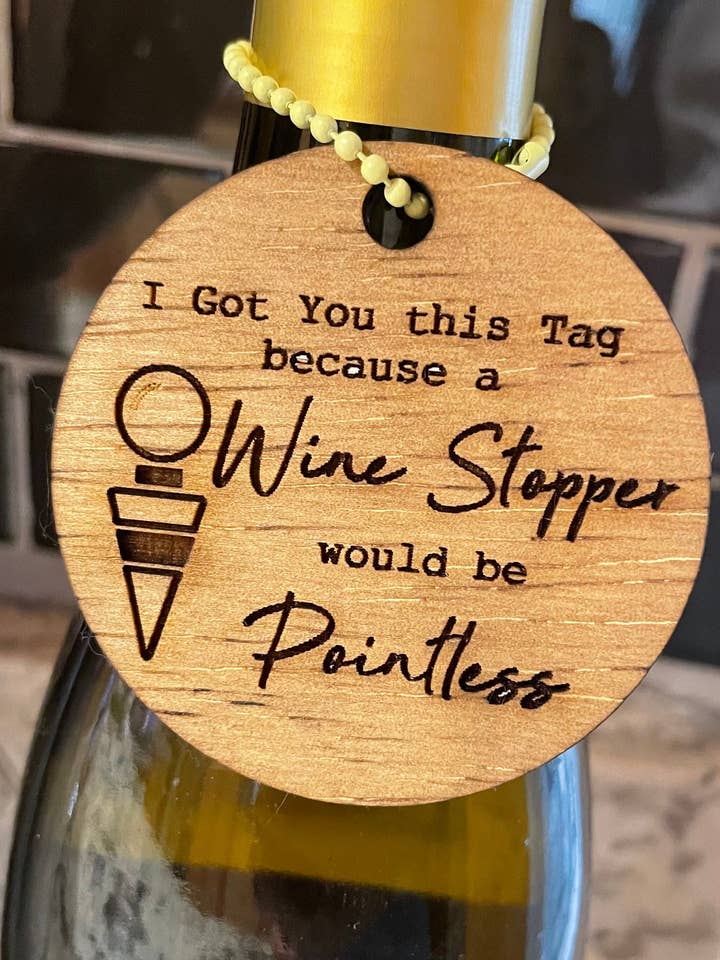 Vin Tag, Gave Tag, Brudebad, Bryllupsgave, Vin Charme, Fødselsdag, Housewarming, Bøjle, Strømpe Stuffer, jul for engroshandel hos Grey Barn Customs