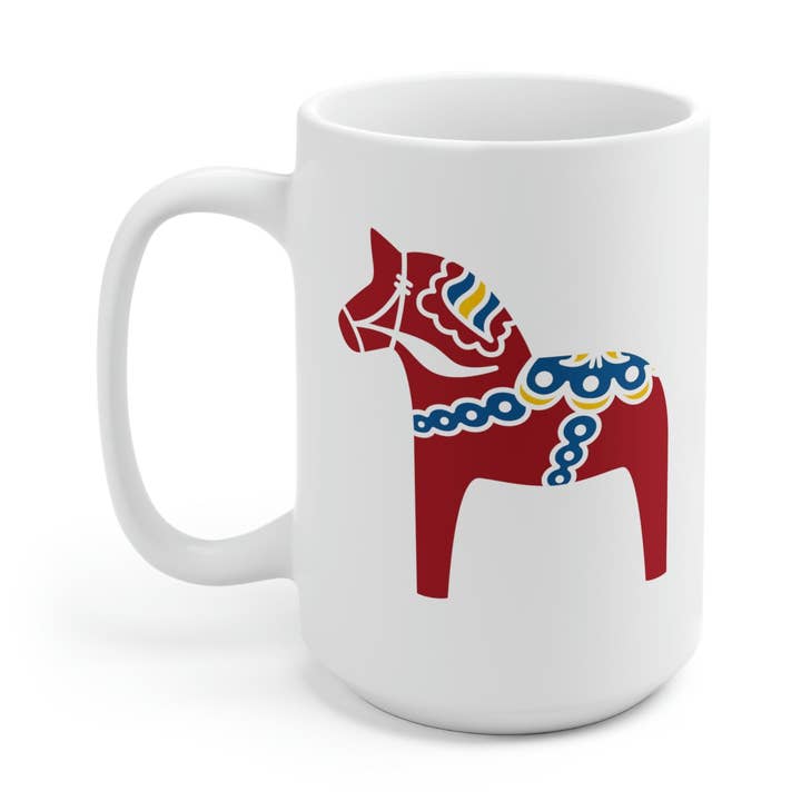 Swedish Dala Horse Mug for wholesale by Scandinavian Design Studio
