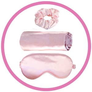 Morning Glamour - Vente Taies/housses d'oreiller - Set de sommeil satin 3-en-1 : taie d’oreiller, masque pour les yeux et chouchou27