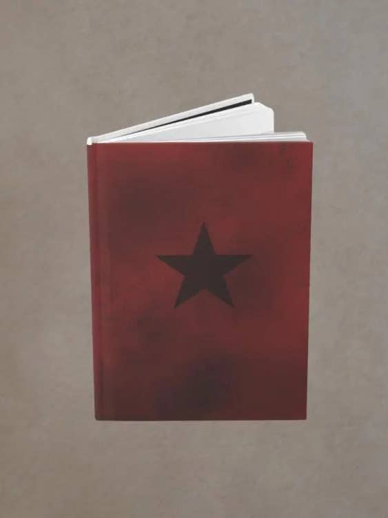Journal à couverture rigide Bucky Barnes | Livre de codes rouge du Soldat de l'Hiver Civil War pour la vente par Marvelous Candle Studio