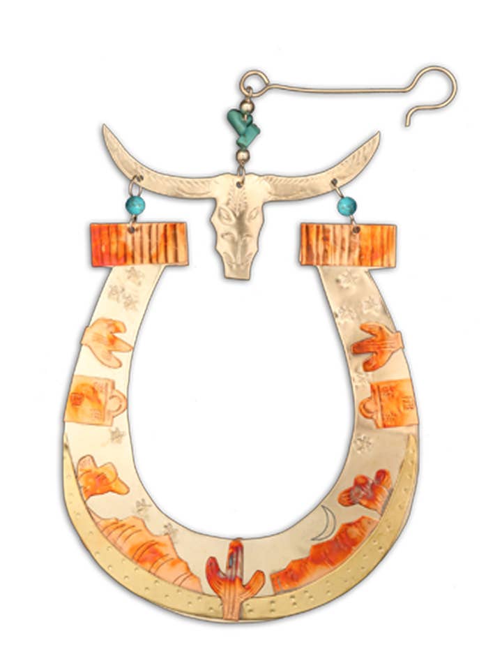 Décoration en forme de fer à cheval porte-bonheur pour la vente par Pilgrim Imports