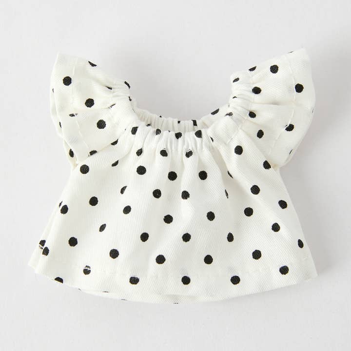 Handmade Red Polka Dot Shirt Top Doll Clothes for wholesale by Sparkling Extras