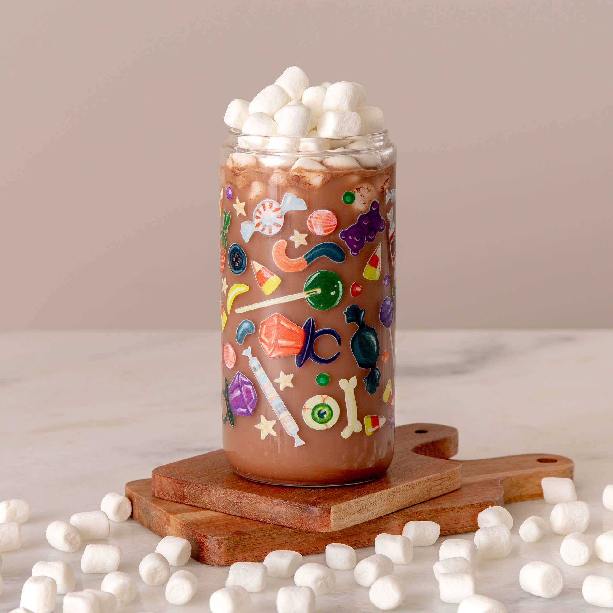 1canoe2 | One Canoe Two Paper Co. - Wholesale Drinking Glass/Cup - Spooky Sweets Halloween Candy Glass Can0