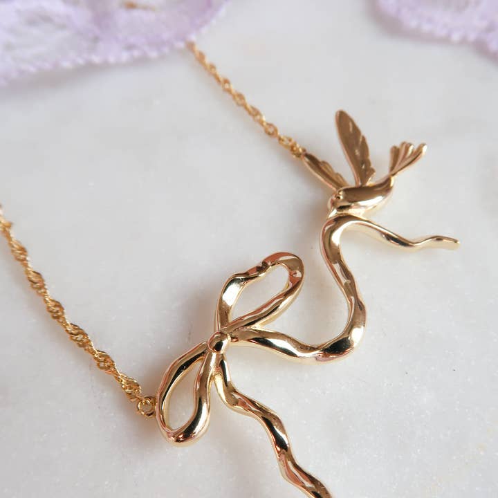 Collier Nœud d'Oiseau Toujours Lié à Toi pour la vente par Bittersweet