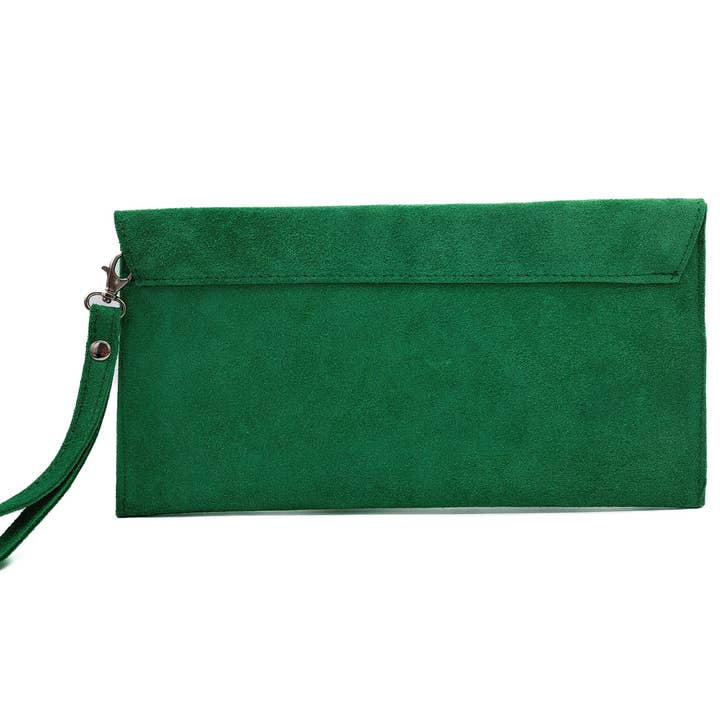 Ellas Trading - Wholesale Clutch Bag - Women's - Italian Suede Envelope Clutch Messenger Handbag26