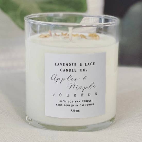 Apples & Maple Bourbon Candle for wholesale by Lavender & Lace Candle Co