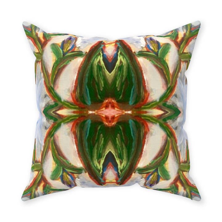 Lotus Pond Throw Pillow for wholesale by B.Maraffi Art and Home