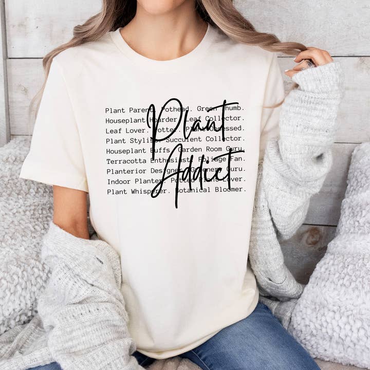 Plant Lover Graphic Tee | Botanical T-Shirt for Gardeners for wholesale by Down Home Tees
