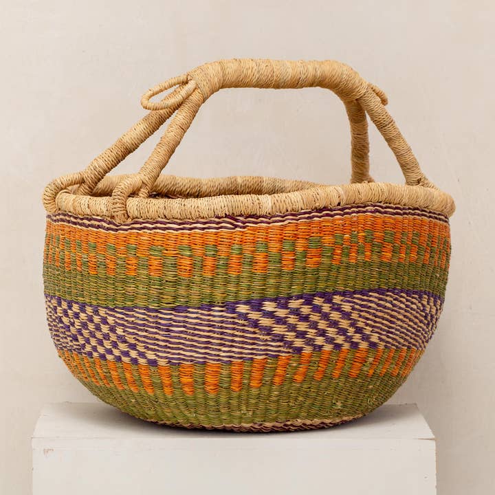 Panier Lugbara à deux poignées pour la vente par SANKORE AFRICA, S.L.