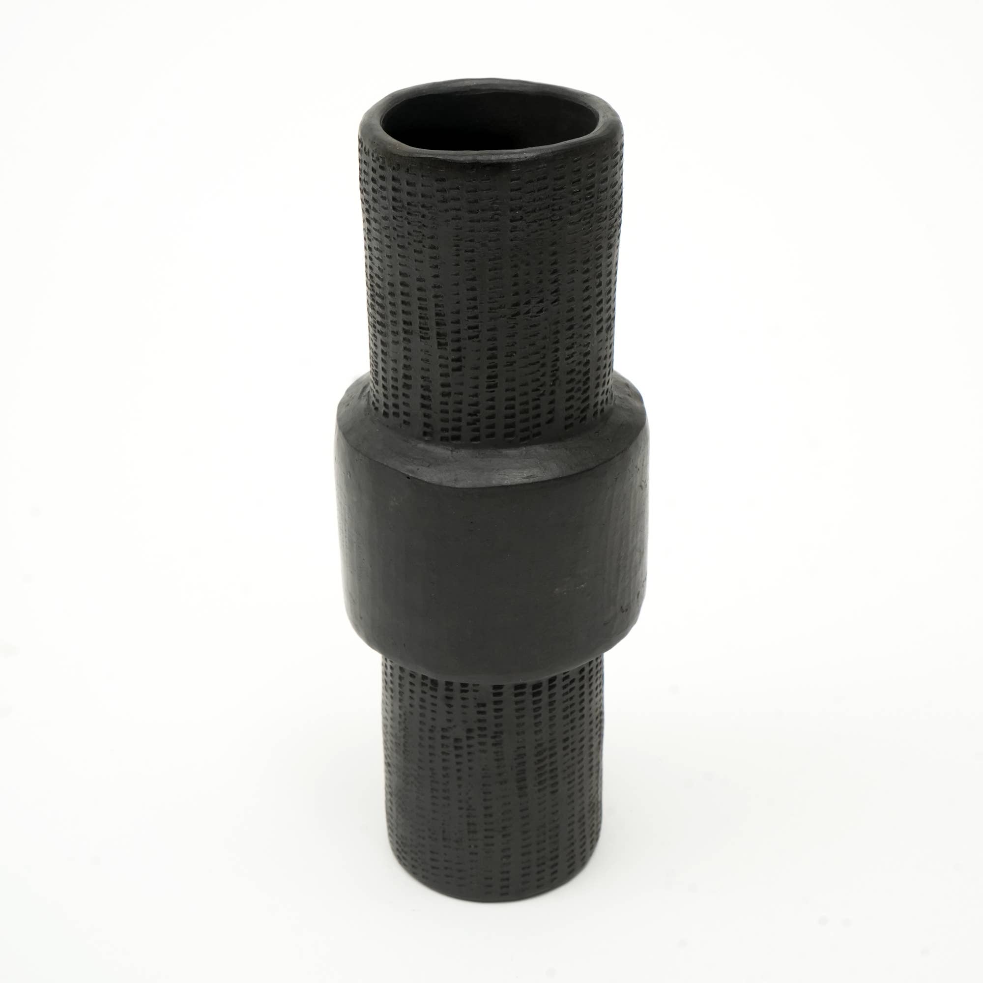 Black Home Decor Object | Longpi Pottery Decor Object | 8" for wholesale on Faire2