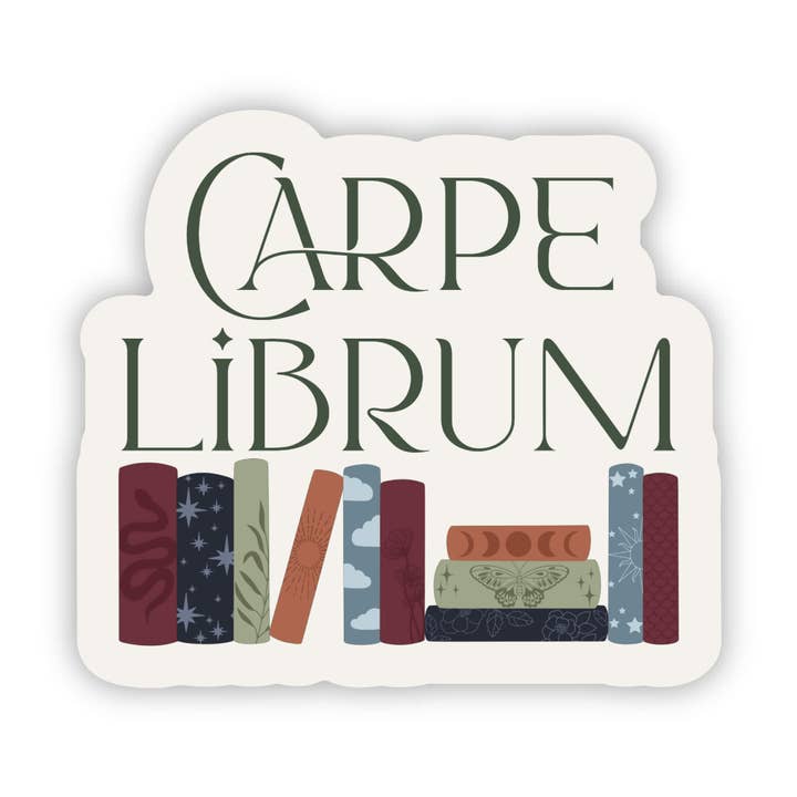 Meaggie Moos – wholesale Sticker – Carpe Librum Seize The Book Waterproof Vinyl Sticker