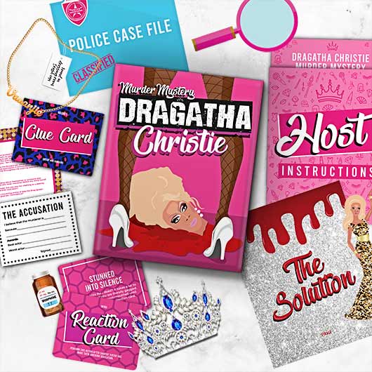 Dragatha Christie Murder Mystery for wholesale by Gift Republic