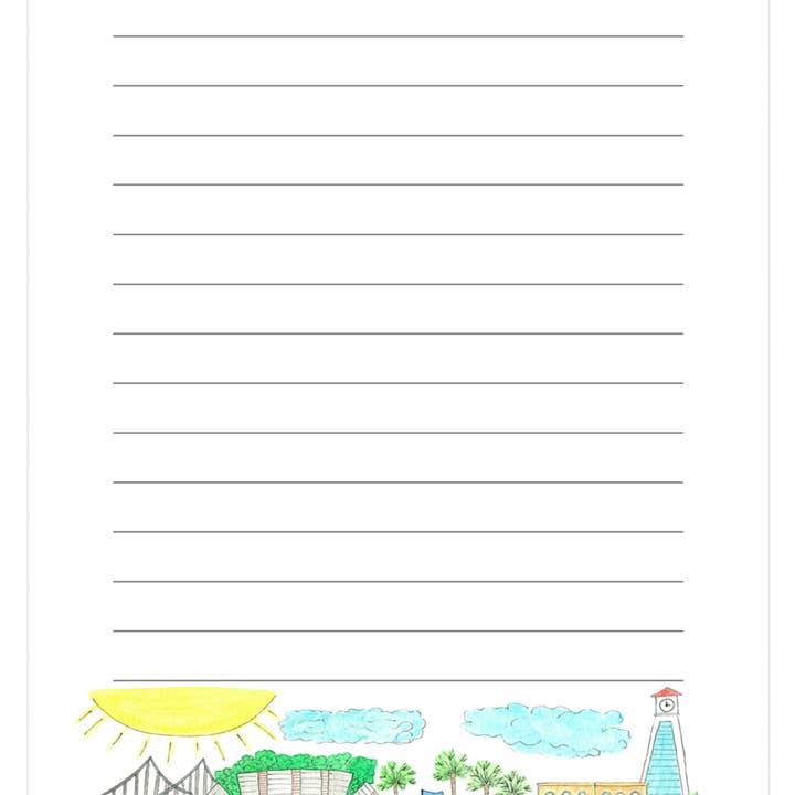 Daniel Island, SC City Notepad for wholesale by Island Haus Co