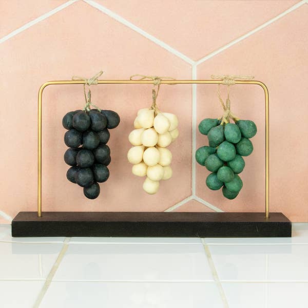 Botanopia - gifts , decor and cards for plant lovers - Wholesale Retailer Display - Home & Living - POS brass holder to display grape soaps1