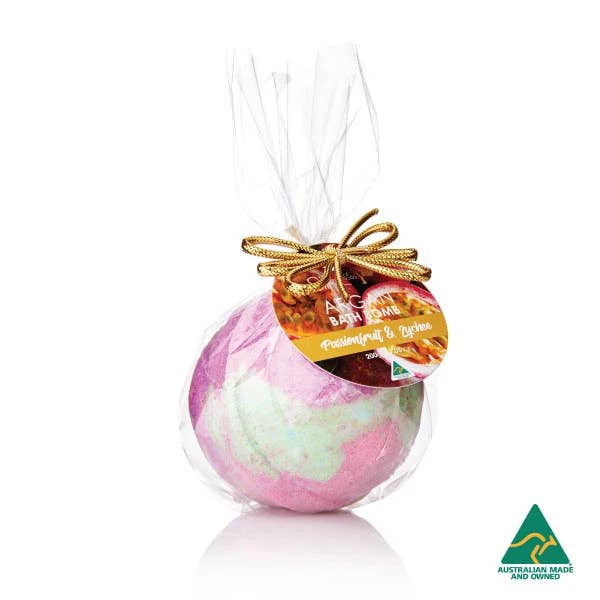 Silk oil of Morocco - Wholesale Bath bomb/fizz - Passionfruit & Lychee Argan Bath Bomb