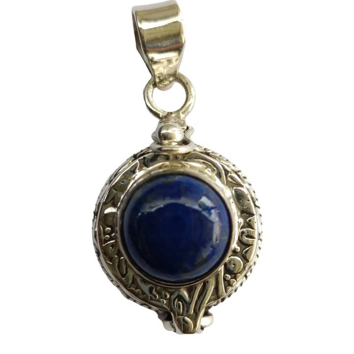 Poison Pendant Lapis Lazuli 925 Silver Handmade Pendant for wholesale by SILVER CAVE