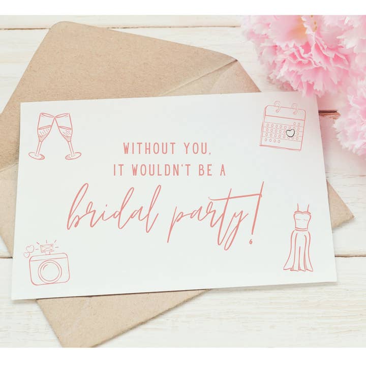 Juego de 5 tarjetas de propuesta o papelería divertidas y coloridas impresas para fiestas nupciales para venta al por mayor de CreativebyKelsey