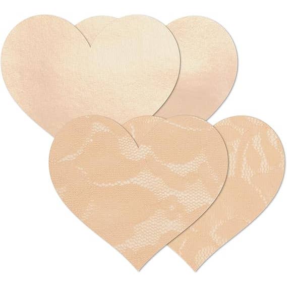 Nippies Fabric Nipple Covers - Heart Shape for wholesale by Nippies