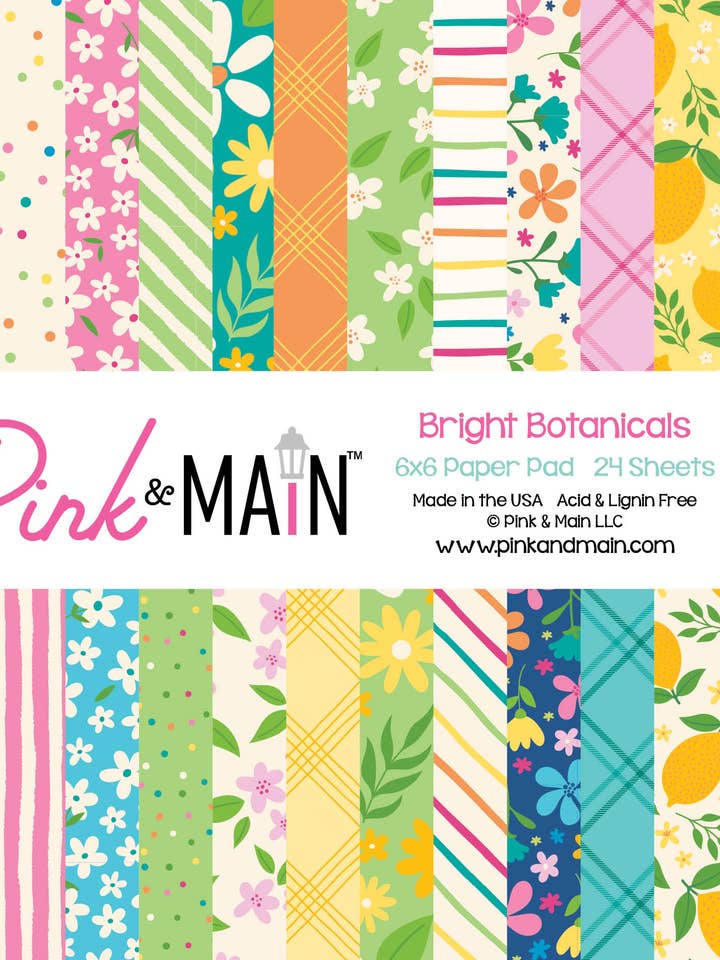 Bright Botanicals 6x6 Bright Pad por atacado de Pink and Main