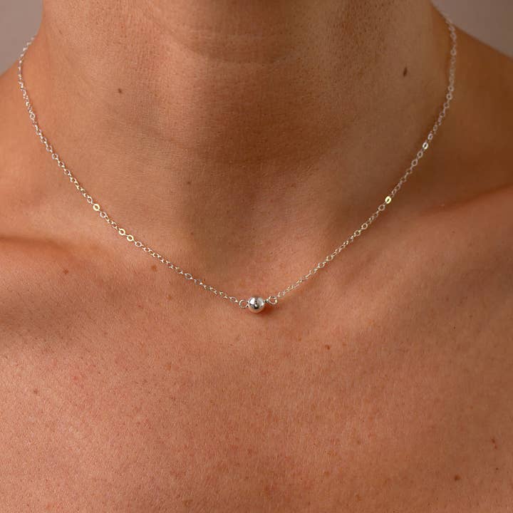 Christine Elizabeth Jewelry - Wholesale Pendant/Charm Necklace - Sterling Silver Dust Solitaire Necklace1