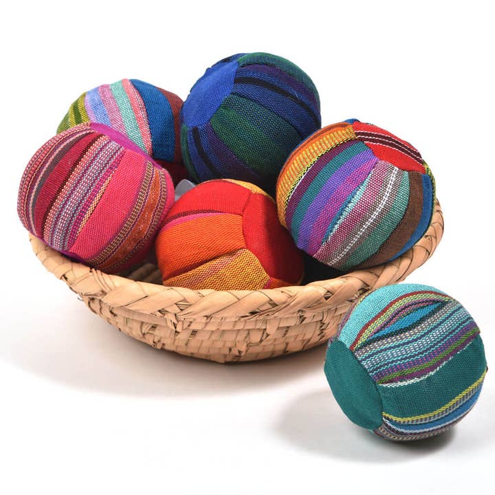 Handmade Soft Cotton Baby Balls | Baby's First Toy for wholesale by Mayamam Weavers