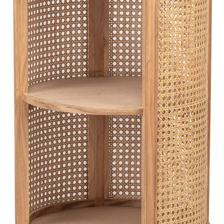 Nordlys - Wholesale Side Table - ALTA 2-Storage Natural Wood and Rattan Nightstand6