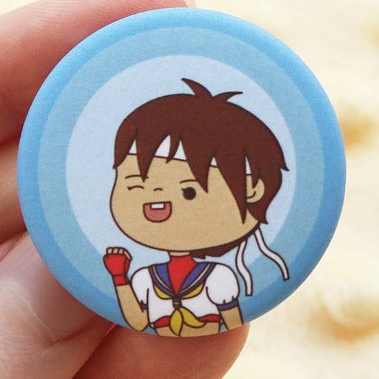 Street Fighter Girls Buttons for wholesale by Dbl Feature