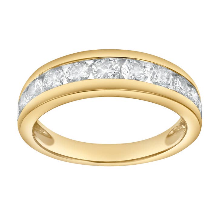 Eterna 14K Yellow Gold Diamond Band – 1.00 Ct for wholesale by LuvMyJewelry (LMJ)